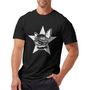 NWT Mens Large French Bulldog Graphic Crew Neck T-Shirt